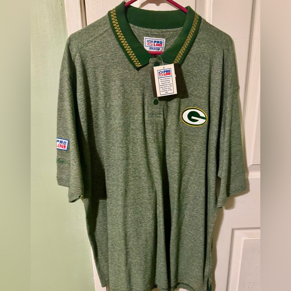 NFL Green Polo Shirt with Team Logo